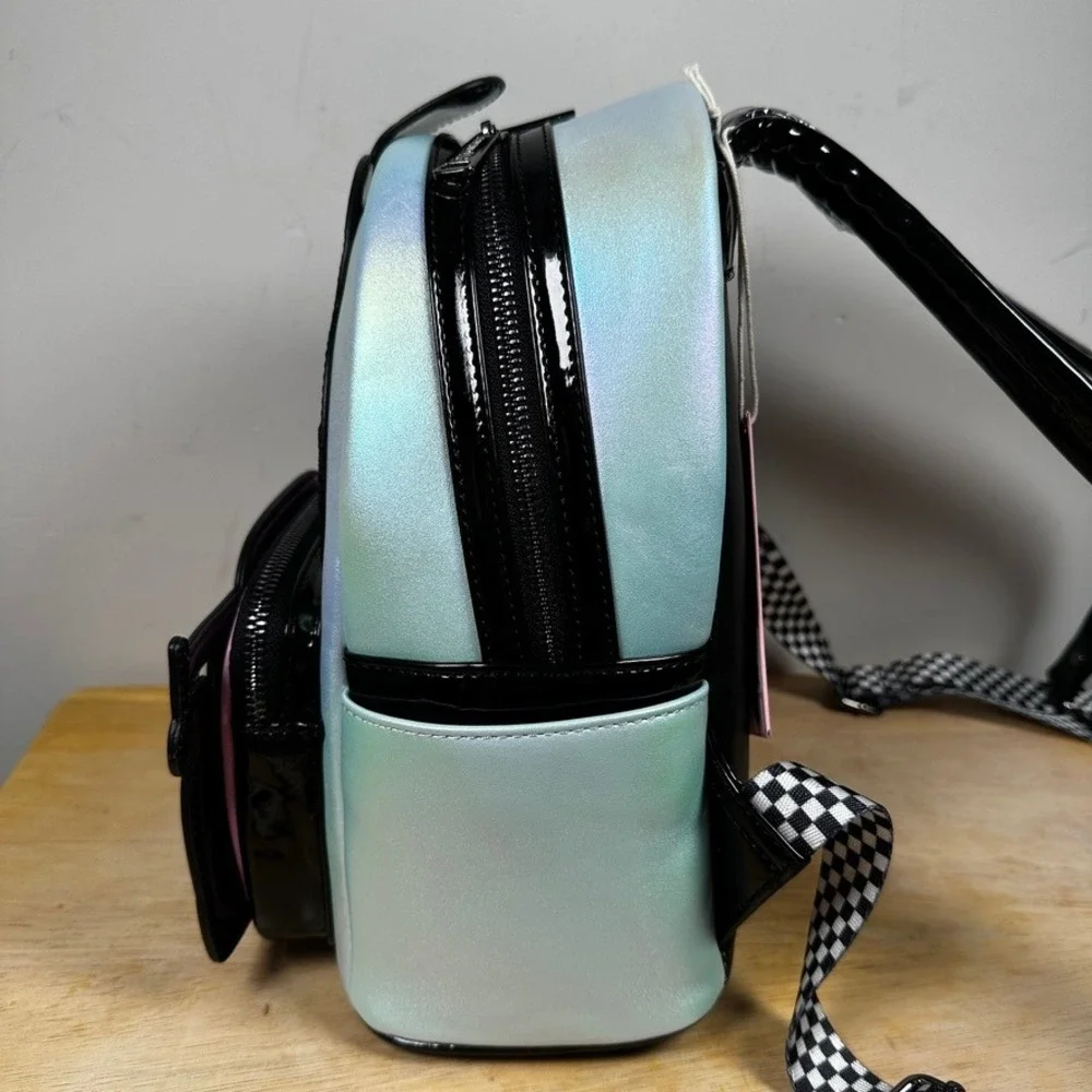 Loungefly Sanrio My Melody Tokyo Speed Mini Backpack‎ Iridescent Blue Race Car